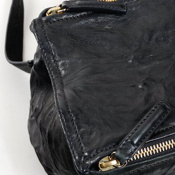 Givenchy Distressed Black Pandora Leather Bag - Picture 2 of 14
